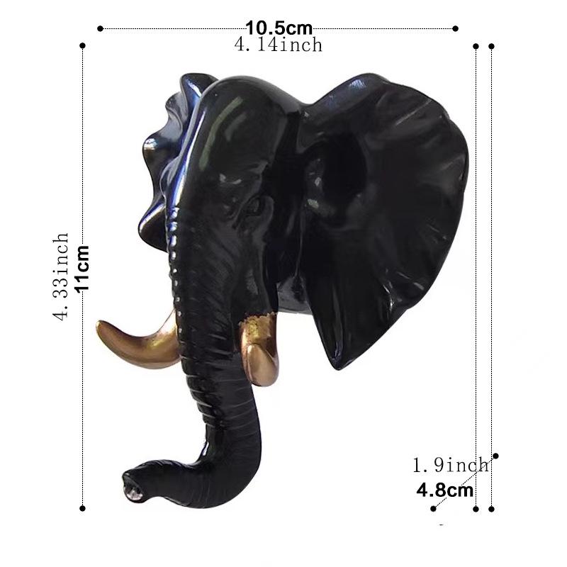Europeisk Kreativ Hjorthuvud Väggkrok - Starkt, Stansfritt Självhäftande för Väggdekor