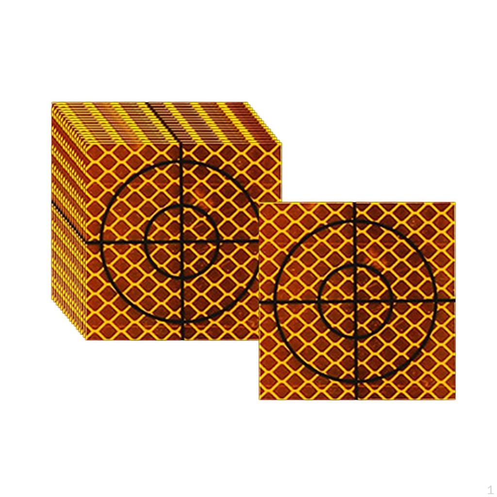 100 Pieces Reflective Tape Survey Targets Self Adhesion Target Mark