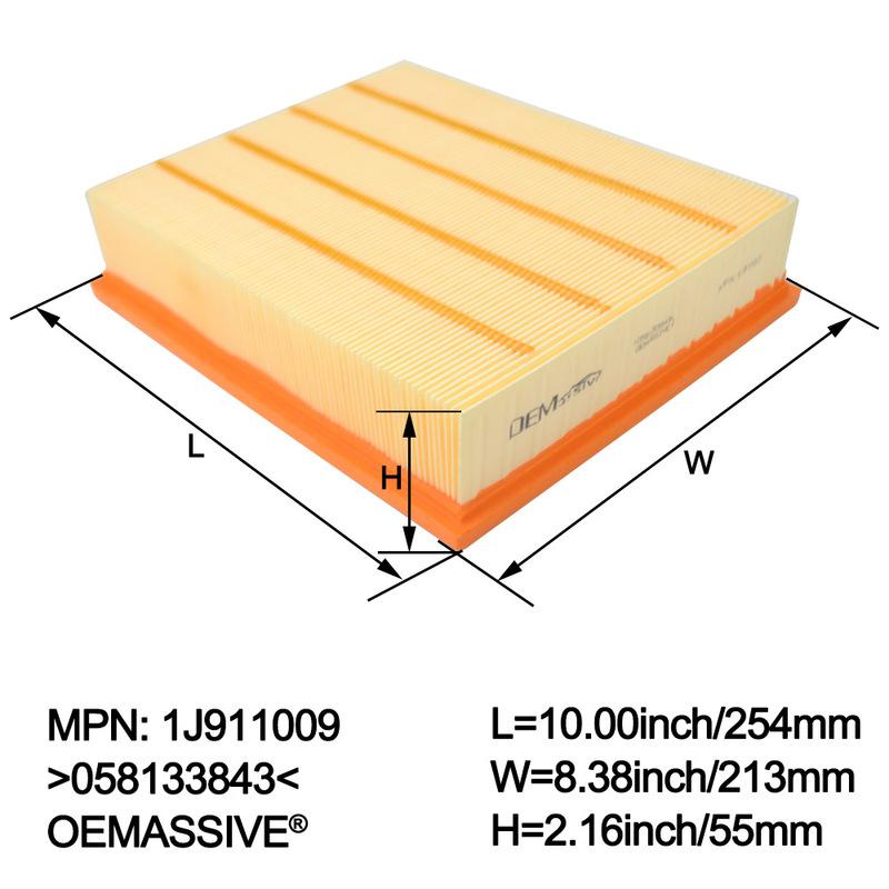 Air Filter For Volkswagen VW Passat B5 B5.5 1996 1997 1998 1999 2000 2001 2002 2003 2004 2005 1.6L 1.8L 1.9L 2.0L 2.3L 058133843