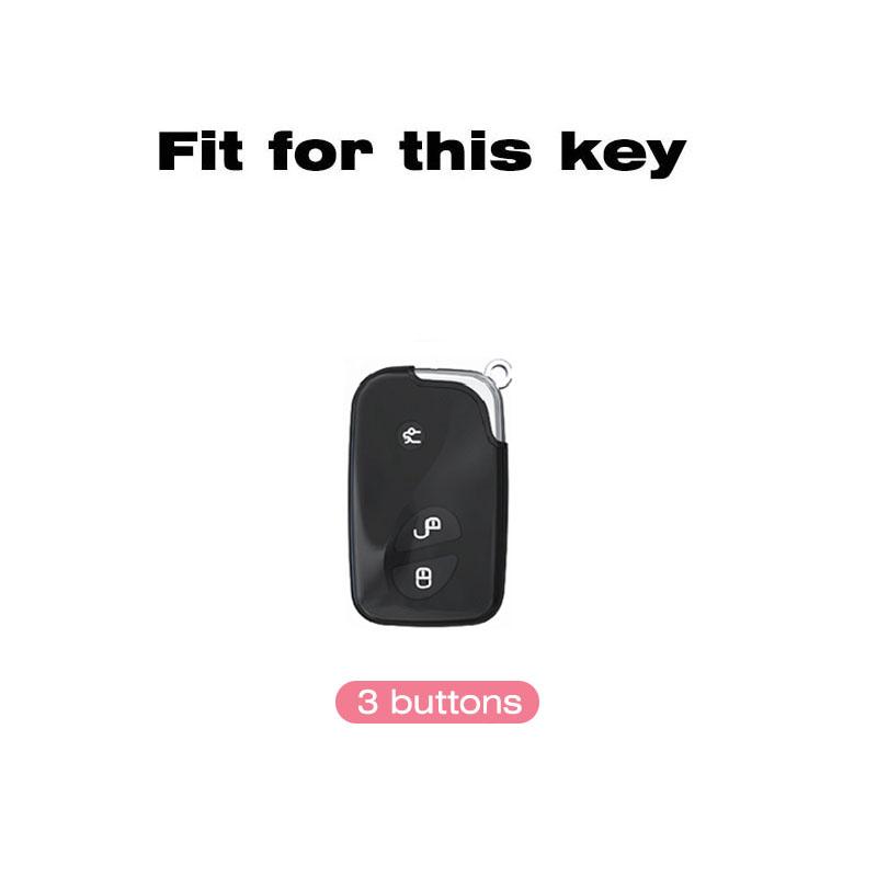Tpu Car Key Case Cover For Lexus Is250 Ct200 Ct200H Rx270 Rx350 Rx450 2 3 Button Remote Control Car Key Holder Key Ring Shell