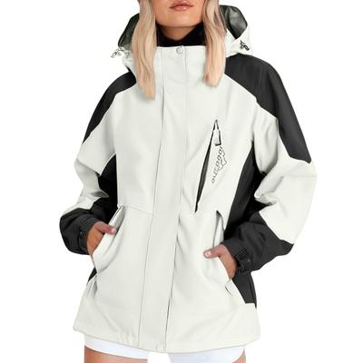 Women's Hooded Outdoor Sports Hiking Suit Windproof Jacket Jacket