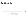 Musiclily Plastic Guitar Binding, 1650x7x1.5mm, Ivory