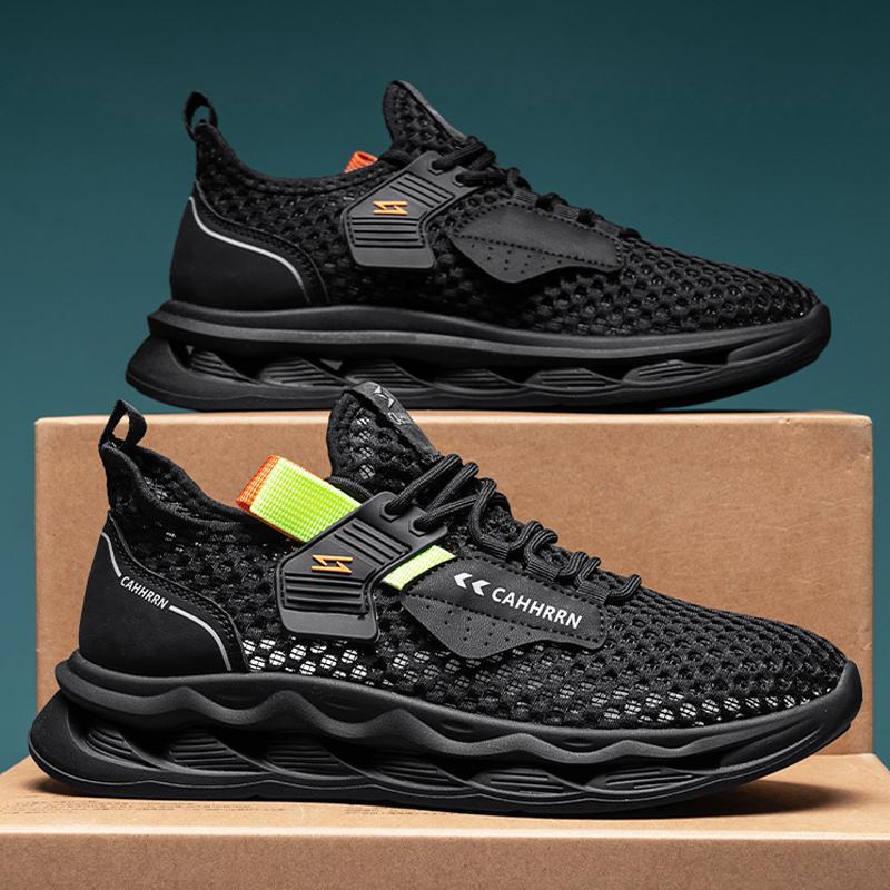 

Летняя мужская обувь сетчатые кроссовки новая дышащая сетчатая обувь полые повседневные низкие кроссовки для бега 39