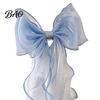 Boho Curtain Holders French Silky Bow Tieback, Window Ties Decorative Tieback Backs, Drape Holdbacks for Home Bedroom Tie Backs