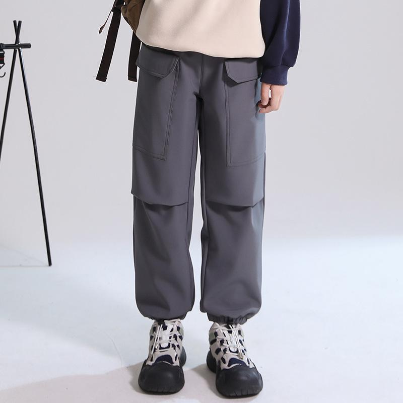 Children's Durable Sports and Workwear Pants for Boys and Girls: Spring and Autumn School Uniform and Mountaineering Options