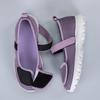 Ladies' Barefoot Walking Shoes, Velcro Adjustable Flat Shoes, Arthritis Edema Casual Shoes, Breathable and Convenient Slip In Sports Shoes