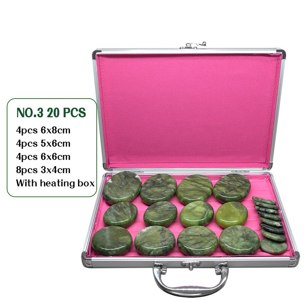 Tontin Hot Stone Massage Set Heater Box Relieve Stress Back Pain Health Care Acupressure Lava Basalt Stones for Healthcare