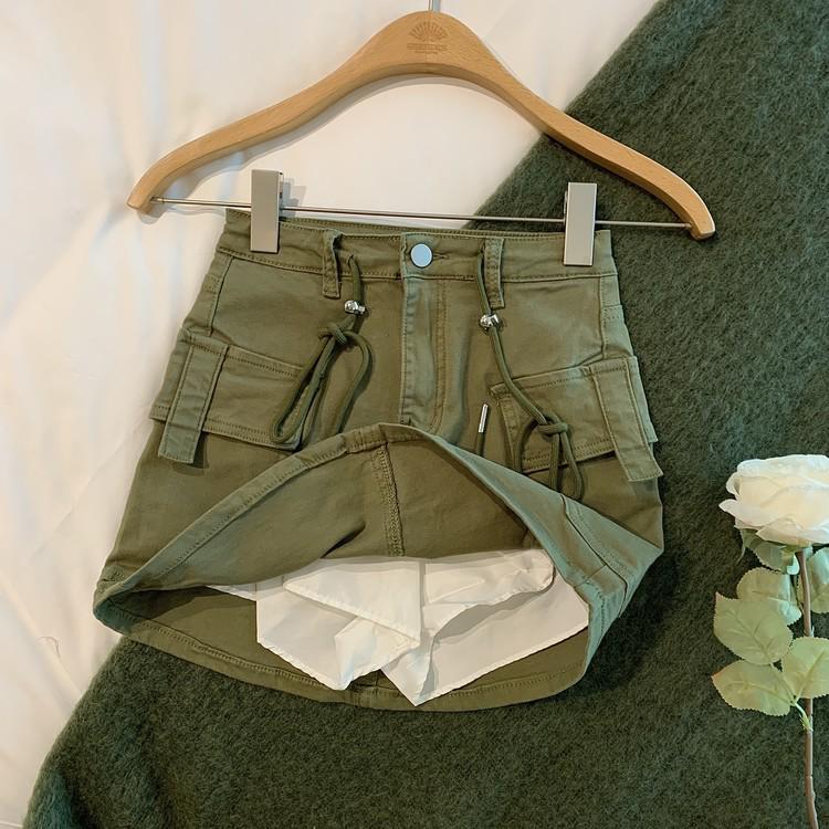 Spicy Girl High-Waisted Denim Mini Skirt - Autumn 2025 Korean Retro Style