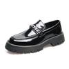 [Order] British Platform Chain Loafers Men's Doudou Shoes Loafers Large Size Foreign Trade