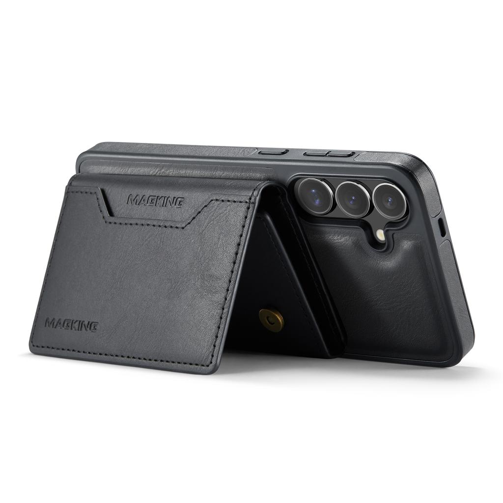 MAGKING K2 Series For Samsung Galaxy S26 / S26 Pro Magnetic Case PC + TPU + PU Phone Cover with RFID Blocking Wallet