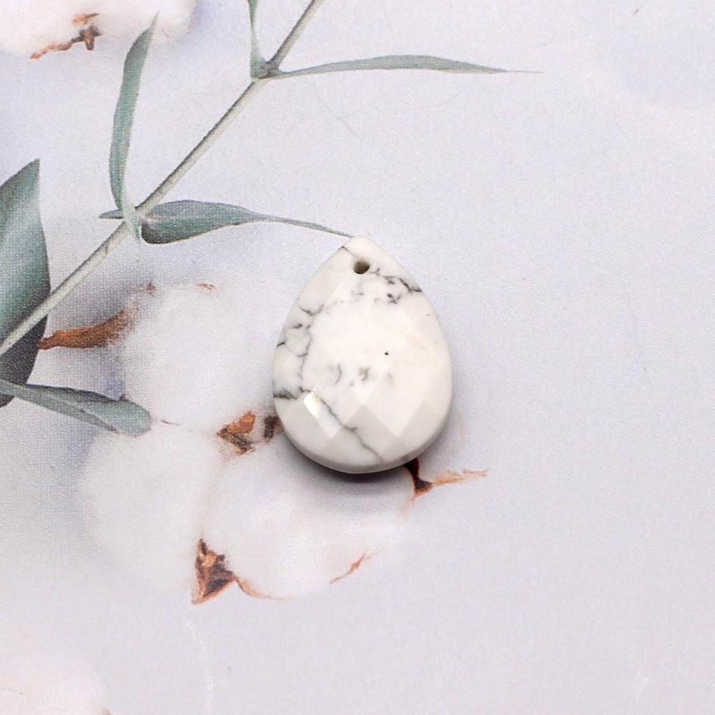 2Pcs Faceted Pendant Natural Stone Opal/Labradorite Drop-Shaped Pendant For Jewelry Making DIY Earrings Necklace Accessory