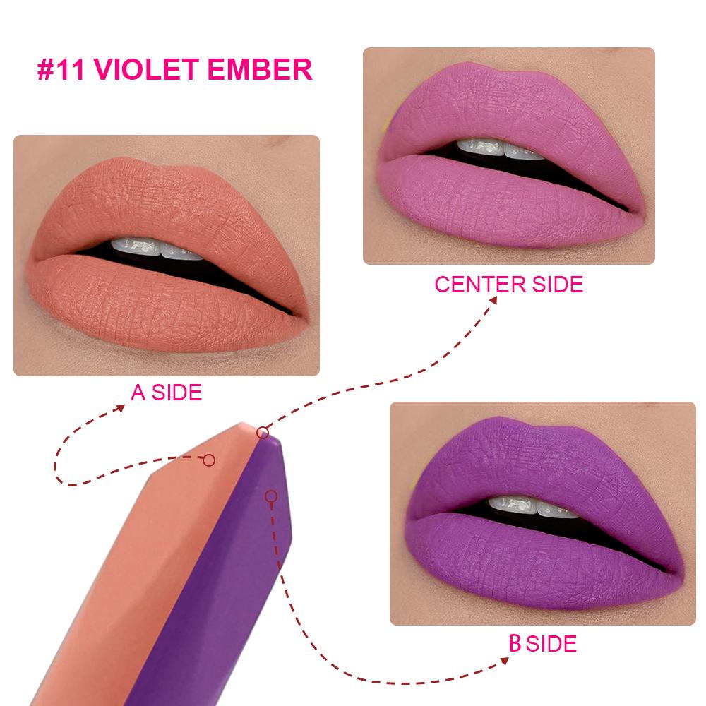 Personalized Waterproof Matte Lipstick Duo - Long-Lasting, Color-Locking, No Logo