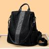 Schoolbag1011 New Backpack Korean Version Trendy Casual Women's Backpack Fashionable Versatile Women's Bag 1-layer Leather Travel Bag