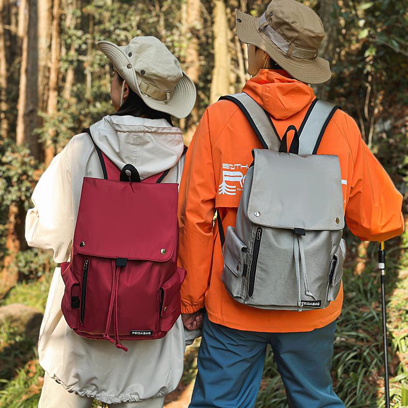 Men Women Backpack Student Large Capacity Schoolbag Travel Computer Bag