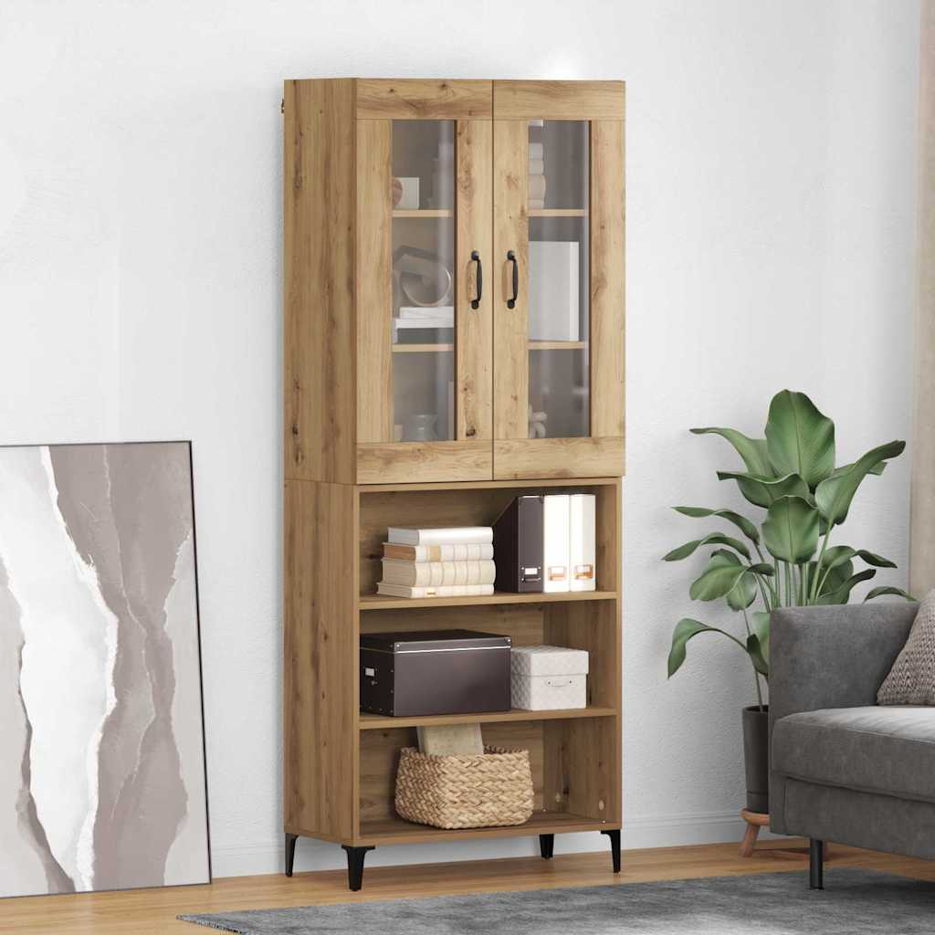 Highboard Artisan Oak 69.5 X 34 X 180 Cm Particleboard