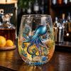 Blei Freies Glas Becher Meeres-Themen Becher, Quallen/Delfine/Meeresschildkröten/Oktopus Handbemalt, Verdicktes Trinkglas Langlebig Hitzebeständig für Büro Wasser