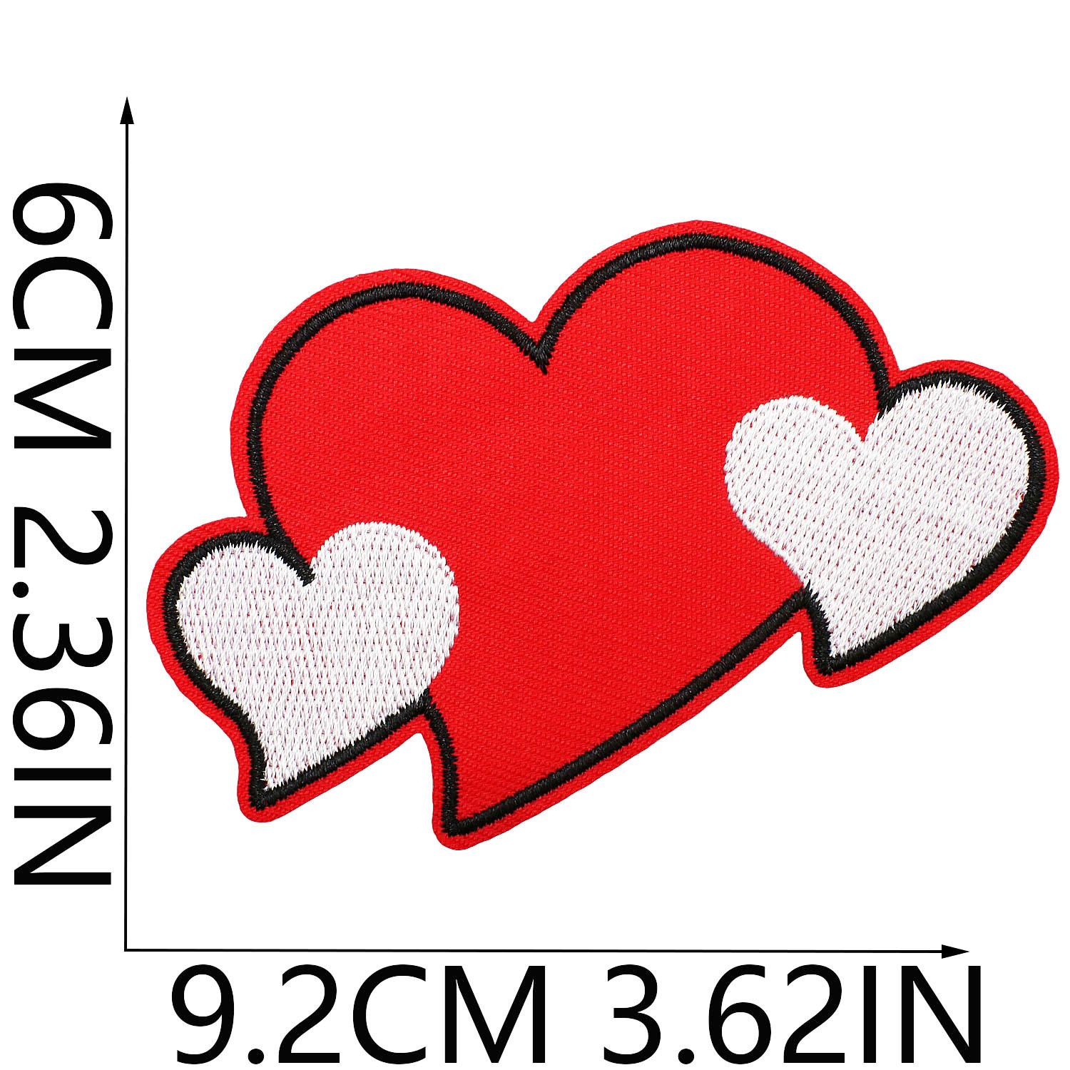 

Cartoon Clown Embroidery Cloth Sticker Carnival Dress Up Love Patch Sticker Animation Castle Computer Embroidery Label No. 16_3 pieces