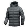 High-Quality Export Goods, New National Standard 90% White Duck Down, Knitted Patchwork Sports Hooded Jacket, Couple's Outdoor Warm Down Coat