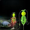 1PC Iseni Fluoreszierender Haken Flexibler Köder Rückwärts-Angelschnur-Set Köderkäfigschnur Doppelhaken Rückwärts-Boden-Auftriebsball-Set