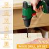 7Pcs Wood Drill Bit Set Imperial Carpenters Quality - Drill Splinter-Free Perfectly Round Holes Woodworking Drill Bit 1/8 3/16 1