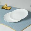 8-inch Pure White Round Ceramic Plate