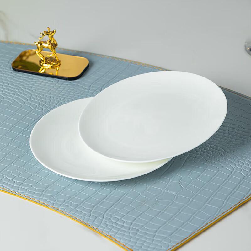 8-inch Pure White Round Ceramic Plate