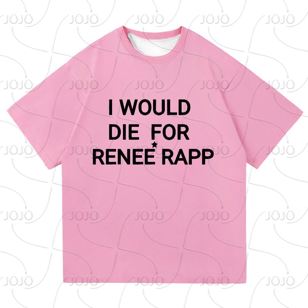 Reneé Rapp Bite Me TShirt 2025 Retro Fashion Men/women Clothing Retro Harajuku Quick Drying Clothes Vintage Hiphop T-Shirts