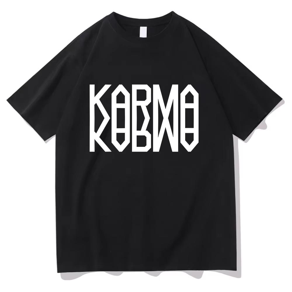 Album KARMA Tshirts 2026 New Song Ceremony Fashion Unisex/Women Clothing Unisex Cotton Short Sleeve Tops Graphic TShirt for Lover