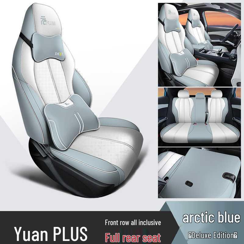 2024 BYD Yuan Plus Honor Model Cartoon Car Seat Cover, Full Surround, All-Season Cushion.