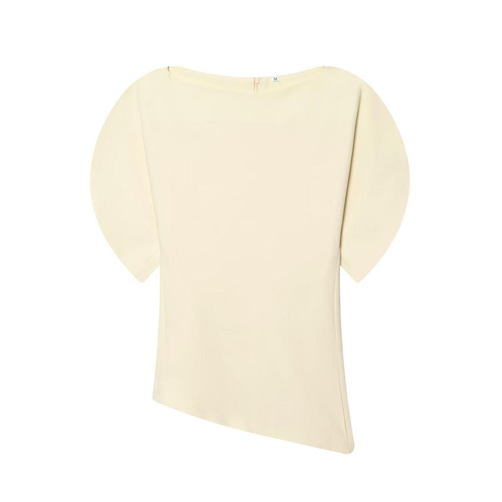TAOP&ZA Women's 2026 Spring Puff Sleeve Round Neck Top - Fashionable, Comfortable, Elegant Style (9505198)