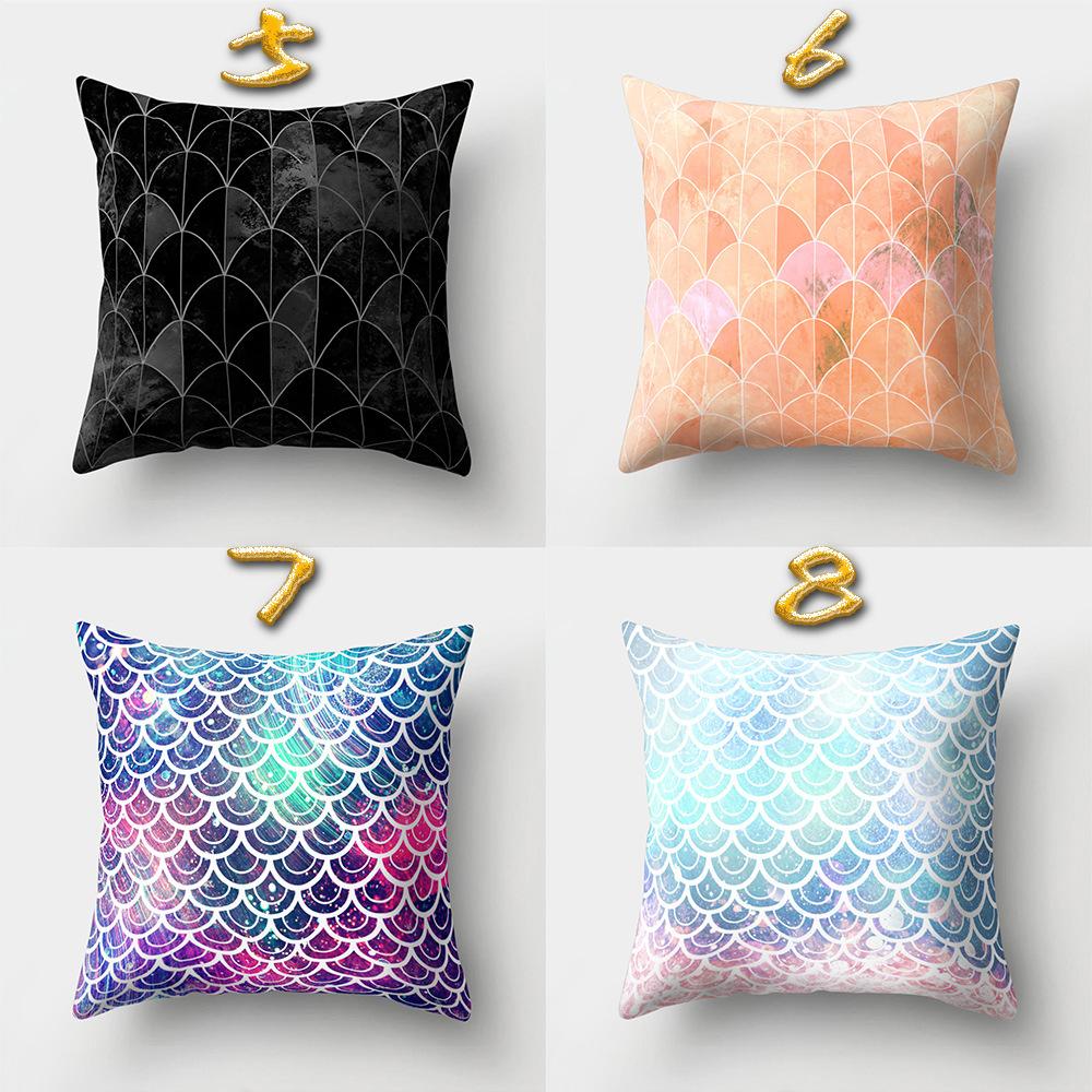 Pillowcase Cartoon Pattern Car Waist Pillow Sofa Pillow Case Car Cushion Creative Home