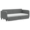 VidaXL Daybed with Trundle and Drawers Dark Grey 80x200 Cm Fabric 3196866