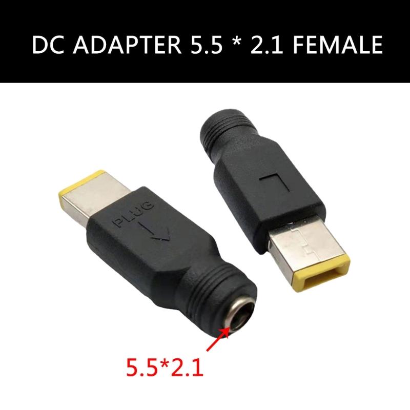 DC5.5x2.1mm zu Square Port Netzteil Buchse auf Stecker Ladekonverter Anschluss für Laptop-Netzteil