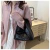Minimalist Faux Leather Crescent Bag for Women Fashionable Handheld Shoulder Purse Trendy Daily Clutch CLE