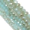 4 6 8mm Faceted Crystal Rondelle Beads Light Lake Blue Amber Glass Loose Spacer Beads For Jewelry Making DIY Bracelets Necklace