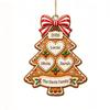Personalized Christmas Tree Ornament with Custom Family Member, Double-Sided Acrylic Holiday Keepsake Decoration Gift