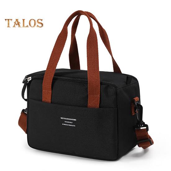 Přenosná taška na oběd Ženy Tepelně izolovaná krabička na oběd Tote Bag Chladící kabelka Vodotěsná Bento Pouch Kancelář Jídlo přes rameno