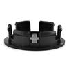 Wheel Center Caps, Outer Diameter 48mm, Inner Diameter 42mm, Set of 4, Black Hub Caps