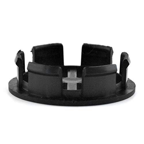 Wheel Center Caps, Outer Diameter 48mm, Inner Diameter 42mm, Set of 4, Black Hub Caps