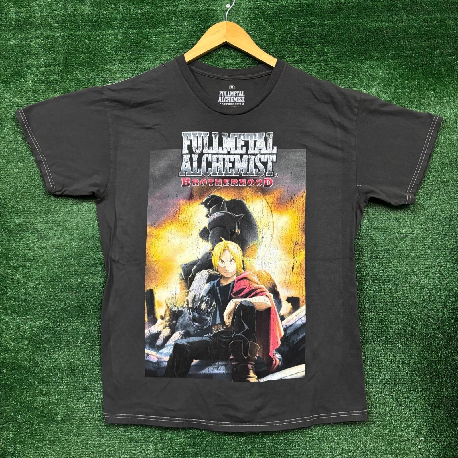 Fullmetal Alchemist: Brotherhood Anime Poster T-Shirt Size Medium 3XL