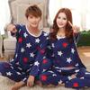 Autumn New Mens Casual Pajamas Set Loose Long Sleeve  Cartoon Printing Sleepwear for Men Pijama for Boy