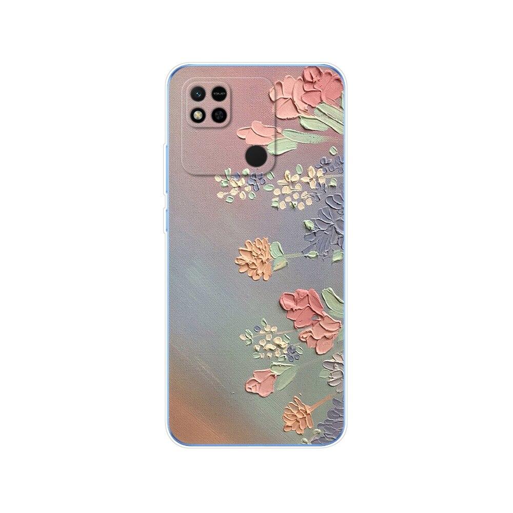 For Redmi 10A Case Back Cover For Xiaomi Redmi 10A Phone Case Redmi10A Bag Tpu Soft Silicon Protective Bumper Etui Funda Coque