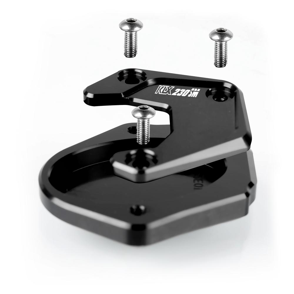 KLX230SM Motorcycles For Kawasaki KLX230SM 2023 Side Stand Pad Plate Kickstand Enlarger Support Extension Side Stand