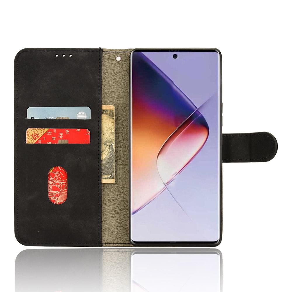 

For Infinix Note 40 5G Case PU Leather Folio Flip Wallet Phone Cover Black