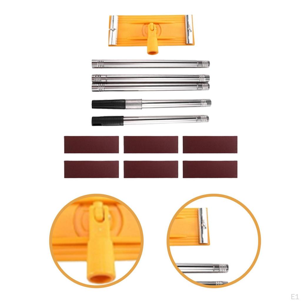 Pole Sander for Drywall Wall Sanding Disc Degree with Sandpaper Hand Manual Upgarded Cleaning and