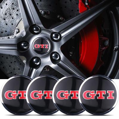 W2556/60MM Znak na auto Krytky středů kol Odznak Příslušenství Pro Volkswagen GTI Golf Polo Passat Mk6 MK7 RLine Magotan Bora