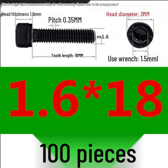 High-Strength Grade 12.9 Internal Hex Head Screws M1.4-M20