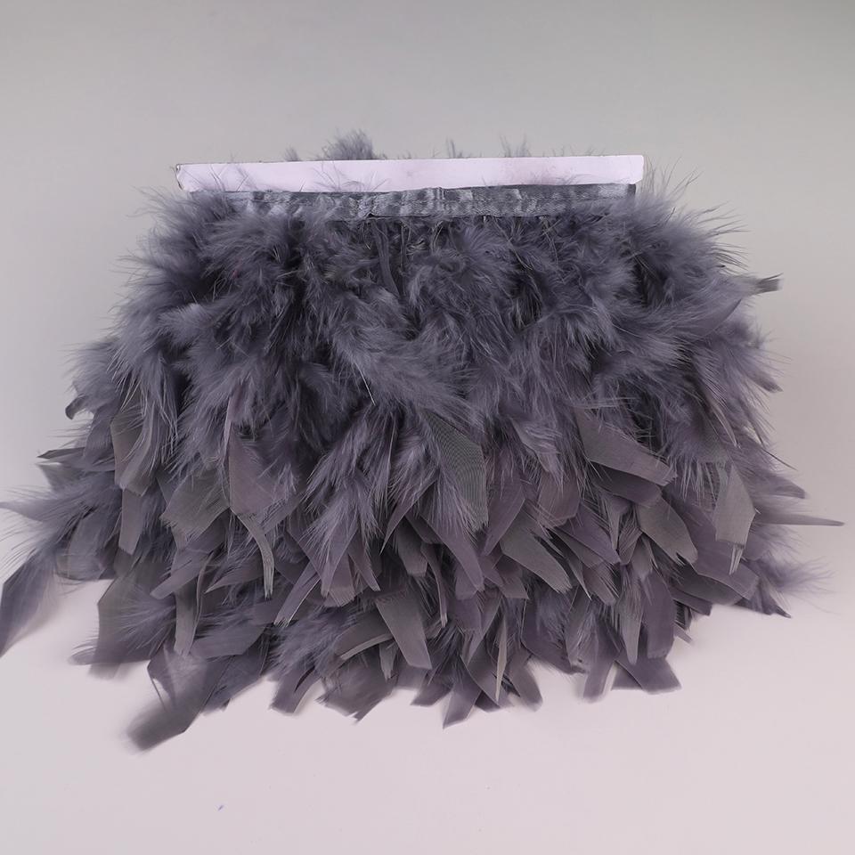 10 Meters Turkey Feathers for Clothes DIY Marabou Feather Fringe for Needlework Party Plume Handmade Mirror Home Decor Wholesale