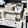 Jiemengzhe Clear Acrylic Flip-Top Desktop Organizer