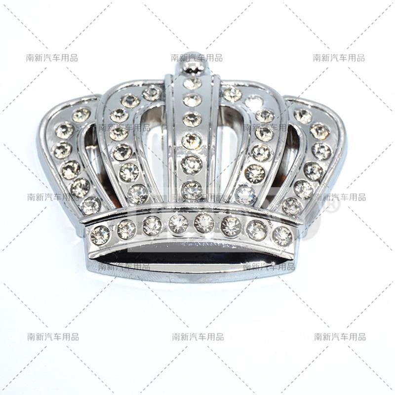 Car Styling 3D Crown with Diamonds Decorative Metal Zinc Alloy RearTrunk Fender Adhesive Badge Body Tailgate Displaceme Emblem